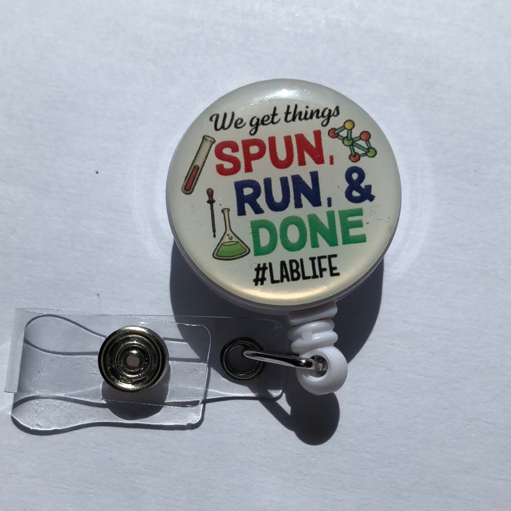 Funny badge reel ID holder
